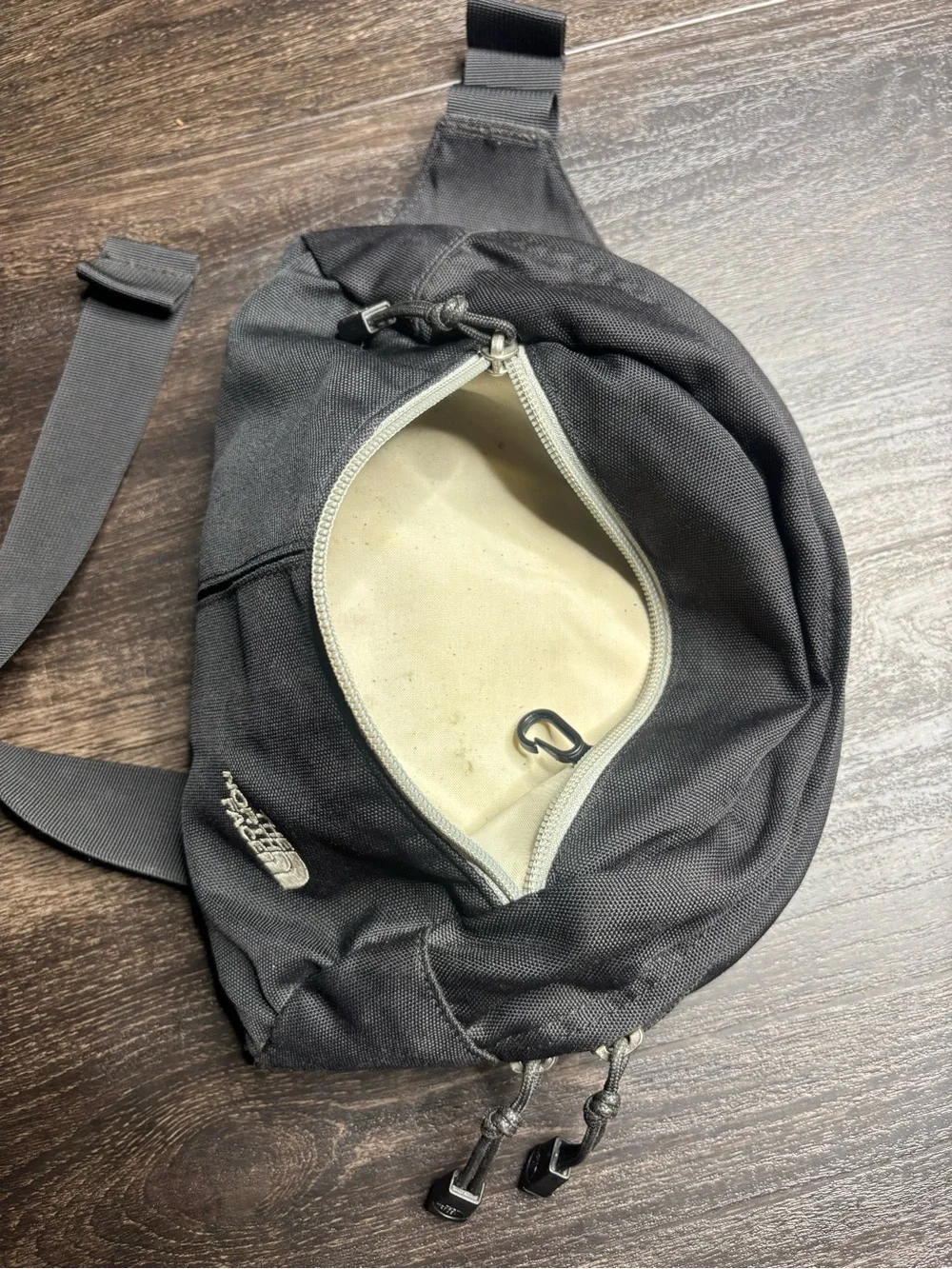 VTG NORTH FACE Waist Bag Lumbar Fanny Pack Mountain Biker Hiking Black